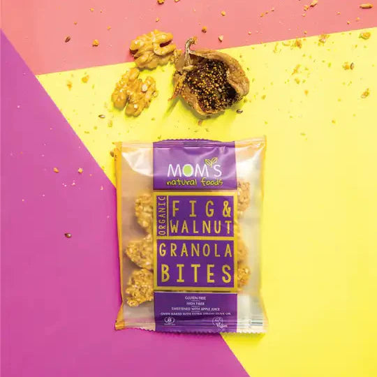 12 Gluten Free Organic Fig-Walnut Granola BITES