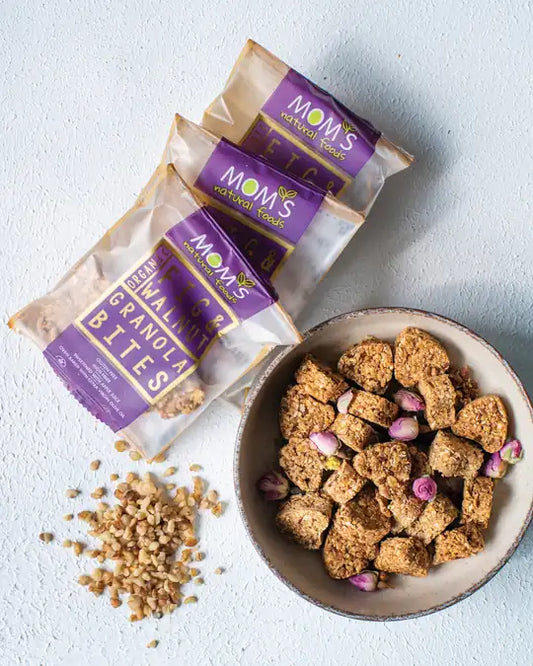 6 Pack Gluten Free Fig-Walnut Granola BITES