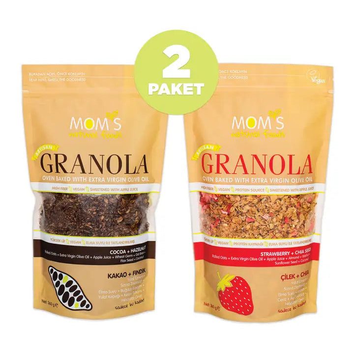 2 PCS GRANOLA STRAWBERRY CHIA 360 G - COCOA HAZELNUT 360 G