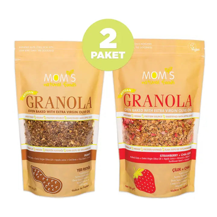 2-PACK GRANOLA STRAWBERRY CHIA 360G - PEANUTS 360G