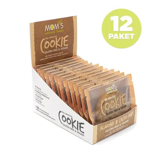 12 Gluten Free ALMOND & CACAO NIBS Cookies