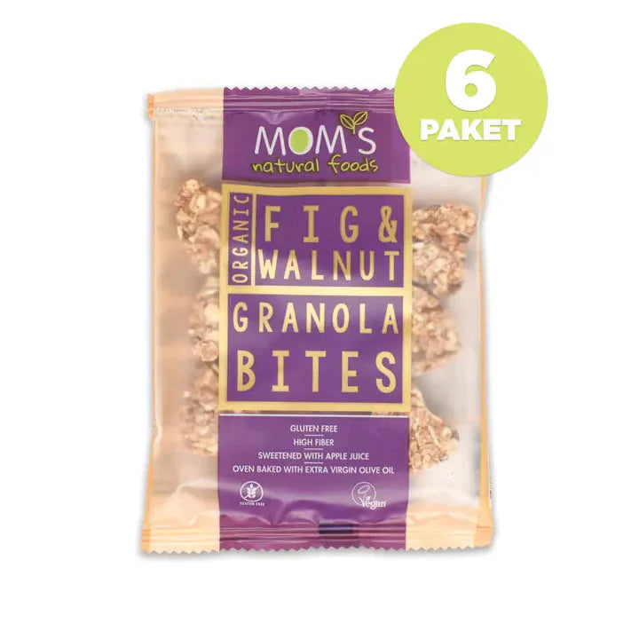 6 Pack Gluten Free Fig-Walnut Granola BITES