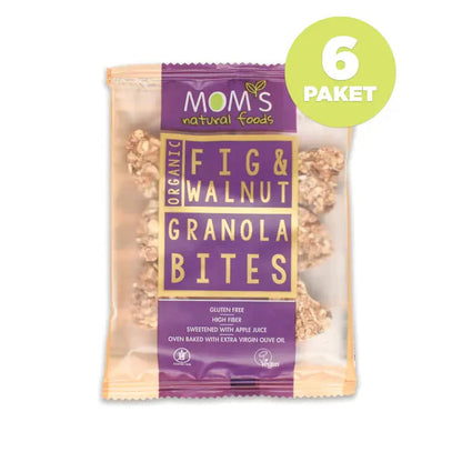 6 Pack Gluten Free Fig-Walnut Granola BITES