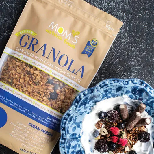 3-PACK GRANOLA BANANA-WALNUT 360G / BLUEBERRY 360G / STRAWBERRY-CHIA 360G